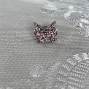 Topaz, ruby, pink sapphire ring